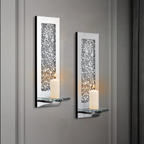 Glam candle online wall sconces